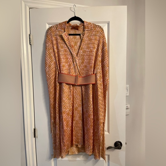 Missoni kimono style dress. Very unusual style. Silk dress worn under. Belted. - Picture 11 of 13